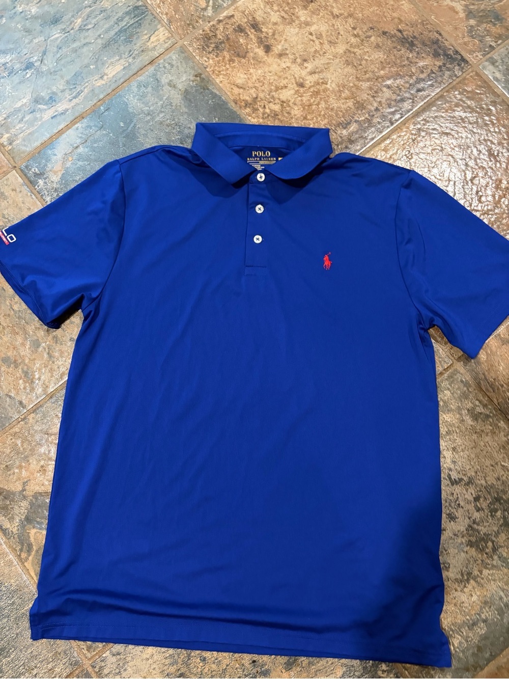 Polo by Ralph Lauren Boys Royal Blue Polo Shirt with Red Pony